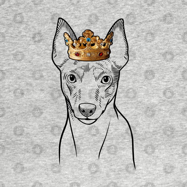 Toy Fox Terrier Dog King Queen Wearing Crown by millersye